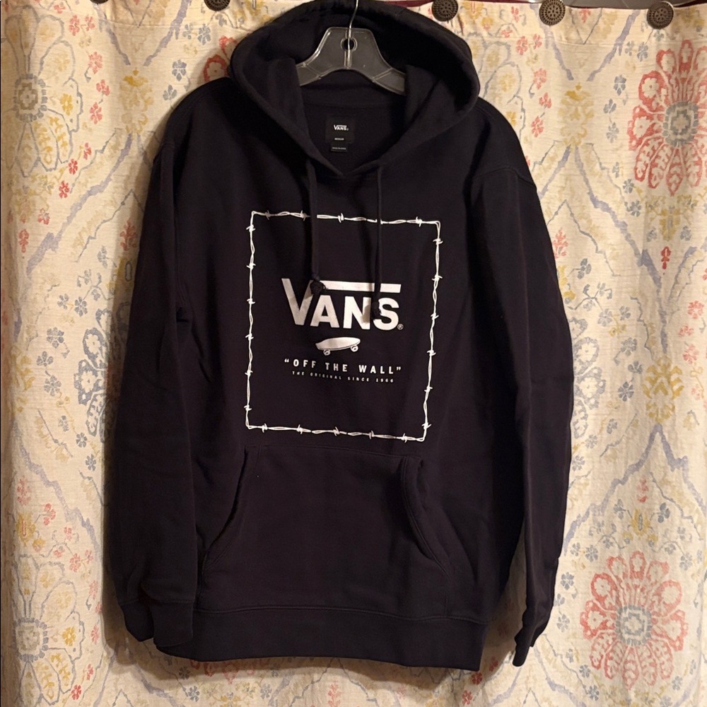 Vans Black Hoodie with White Logo